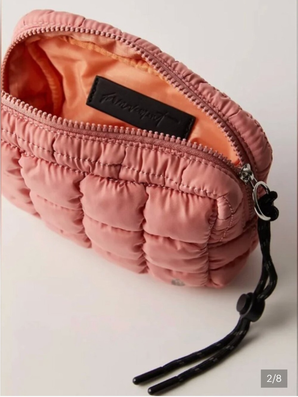 Free People Quilted Mini Case in Light Pink Ballet Slipper NWT
